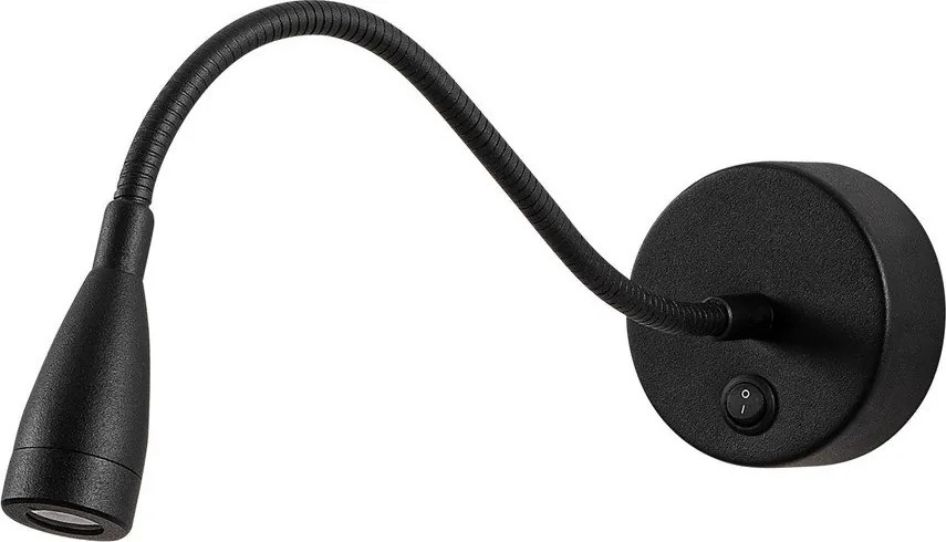 Aplică de perete neagră LED Reading – Opviq lights