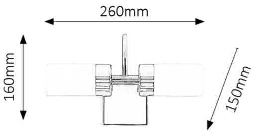 Rabalux 5714 - Iluminat oglindă baie LED BETTY 2xLED/4W/230V crom lucios