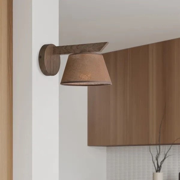 Aplică LED Brilagi ANTHONY 1xE14/40W/230V stejar nuc/maro