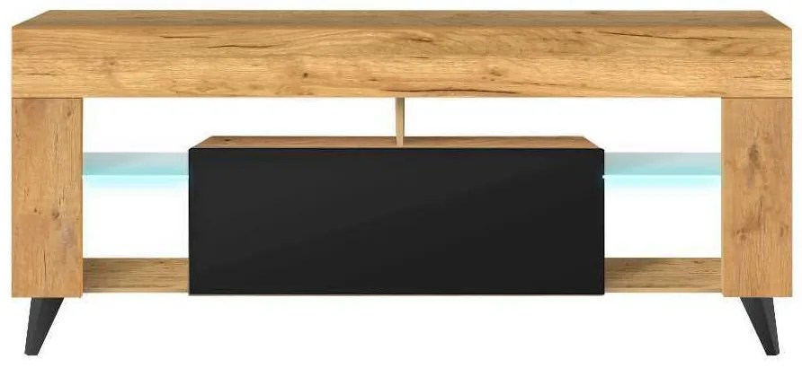 Dulap TV Huricane (stejar lancaster + negru). 1098729