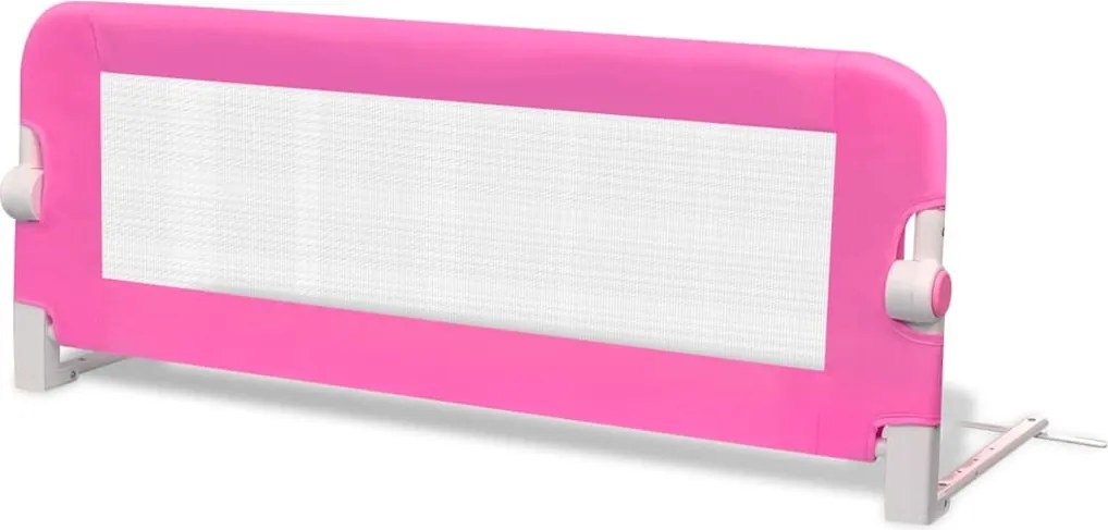 vidaXL Balustradă de siguranță pentru pat de copil, roz, 102x42 cm