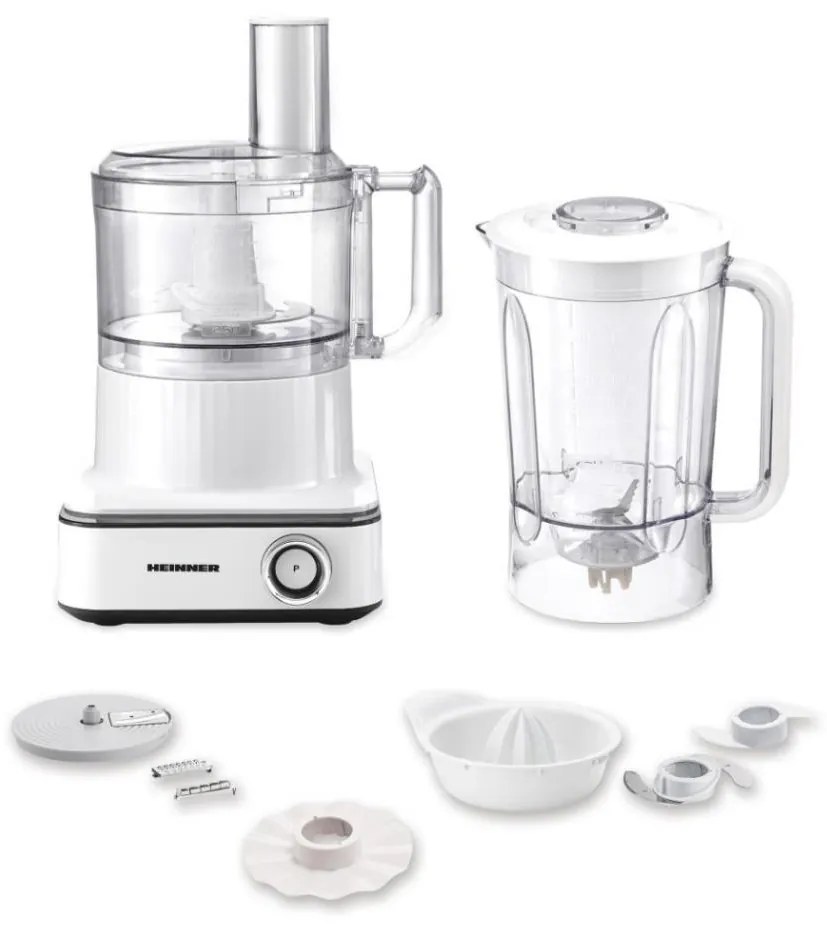 Heinner HFP-K1000WP - Robot de bucătărie 1000 W/230 V, alb