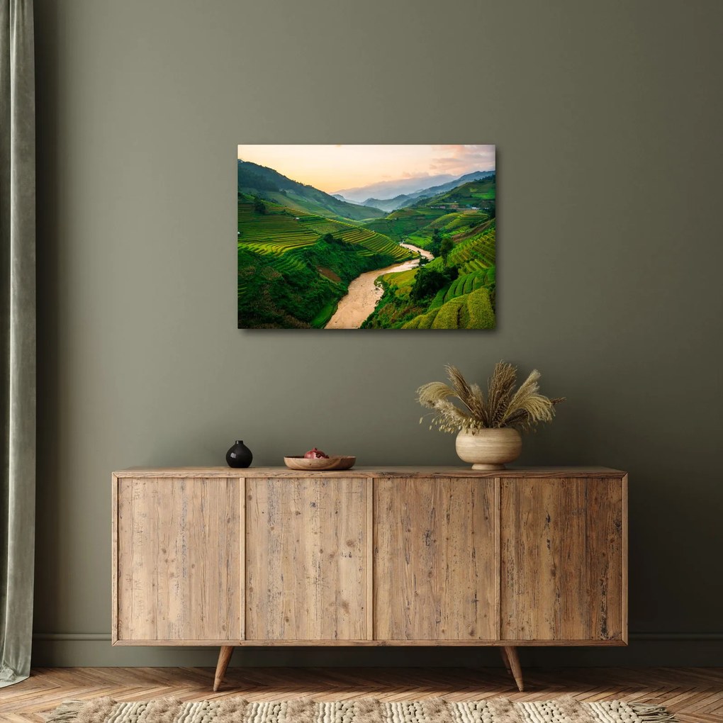 Tablou - Terase de orez II. (70x50 cm)