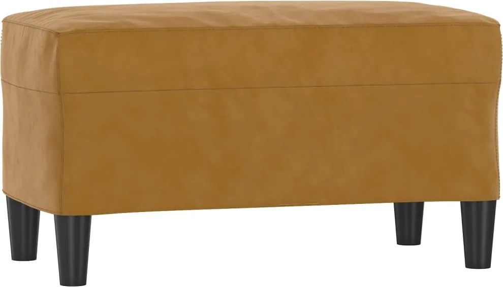 vidaXL Bancă, maro, 70x35x41 cm, catifea