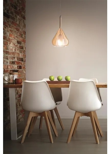 Lustră pe cablu LILA 1xE27/40W/230V auriu Fabas Luce 3481-40-125