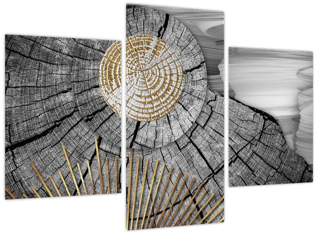 Tablou - Trunchiul copacului colaj (90x60 cm)