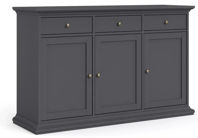 Comodă gri joasă 144x92 cm Paris – Tvilum