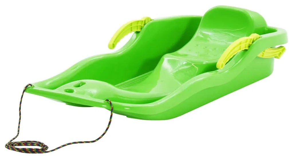 vidaXL Sanie cu frâne, verde, 87x40x18 cm, polipropilenă