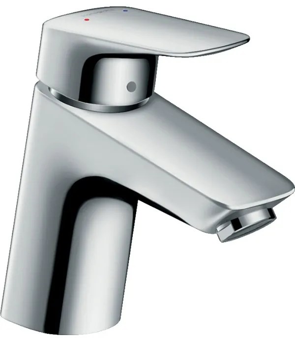 Baterie lavoar cu ventil push-open, Hansgrohe Logis 70, crom, 71077000