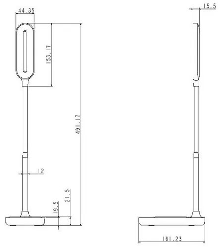 Lampă LED dimabilă tactilă cu încărcare fără fir OCTAVIA LED/7W/230V neagră