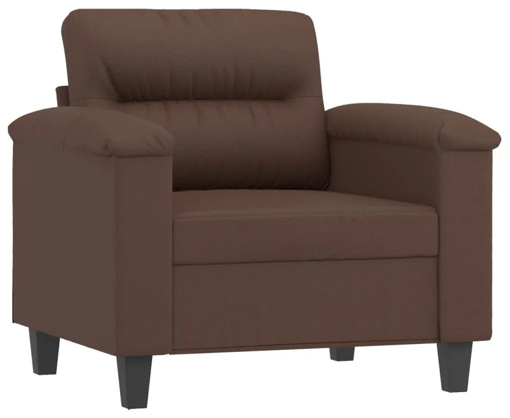 349241 vidaXL Canapea de o persoană, maro, 60 cm, piele ecologică