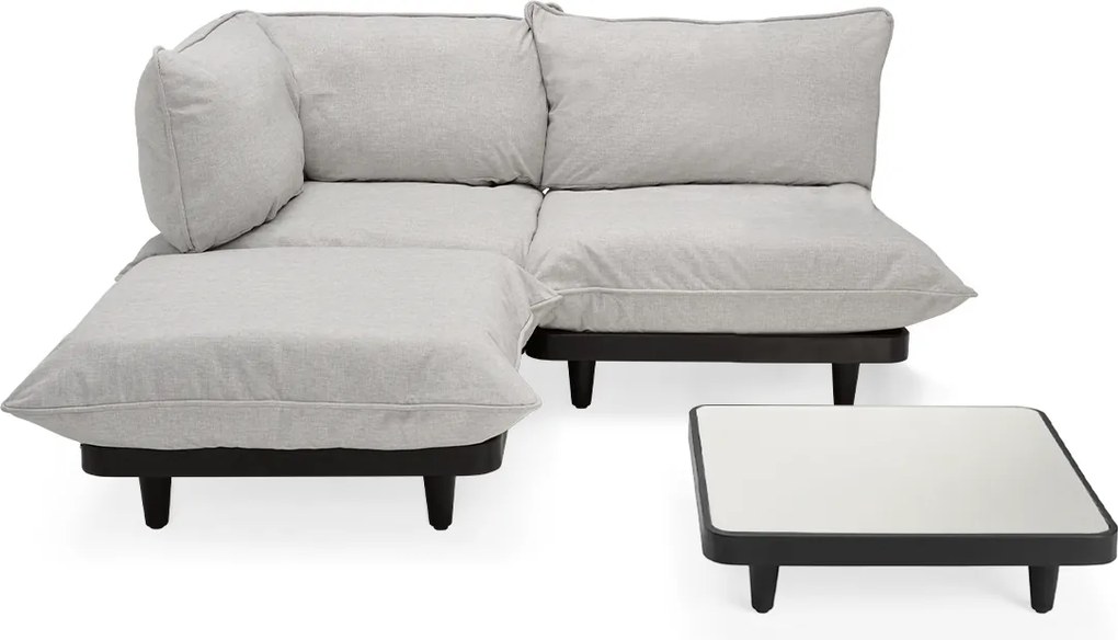 Set de grădină Paletti Medium cu masă, culori multiple - Fatboy Culoare: gri cețos