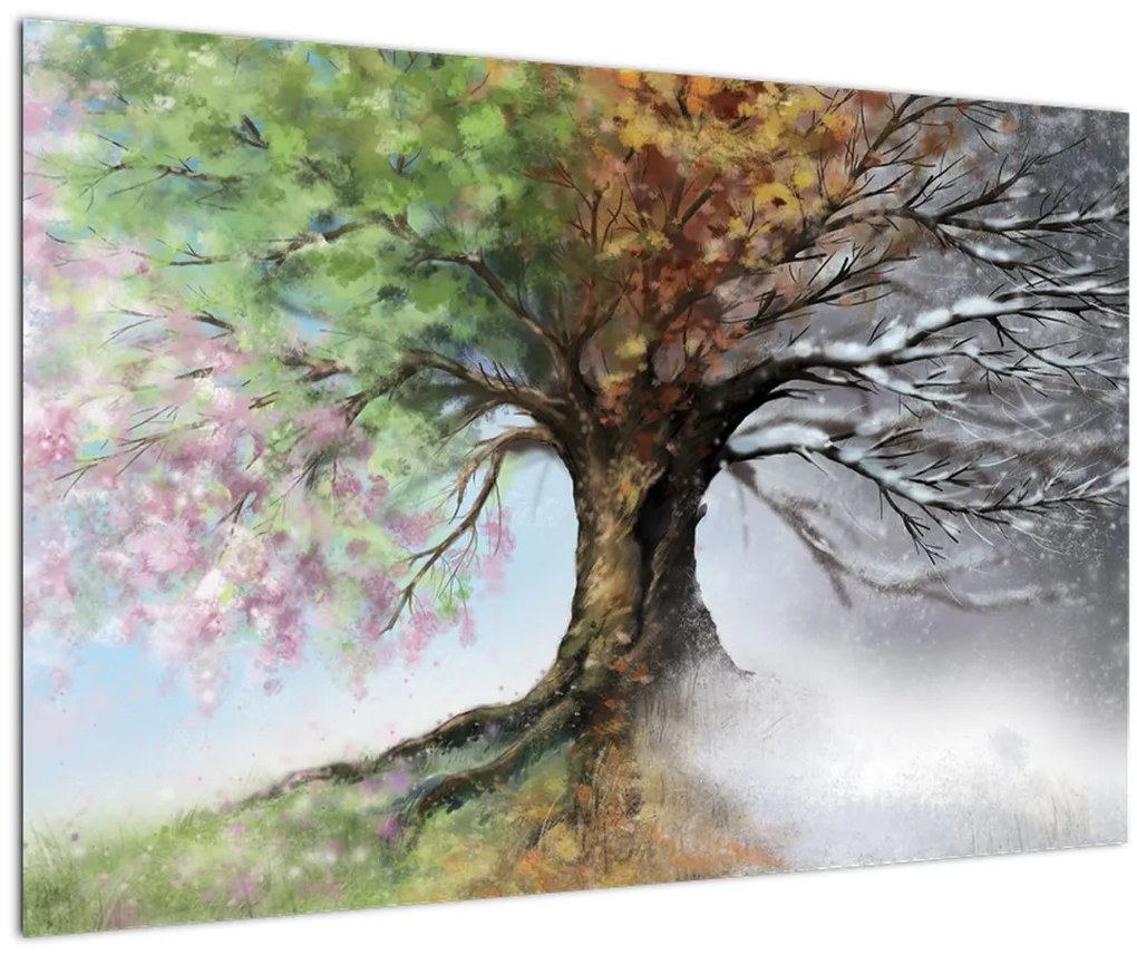 Tablou - Arborele celor patru anotimpuri (90x60 cm)
