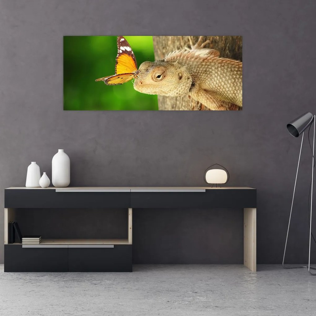 Tablou - Șopârlă (120x50 cm)