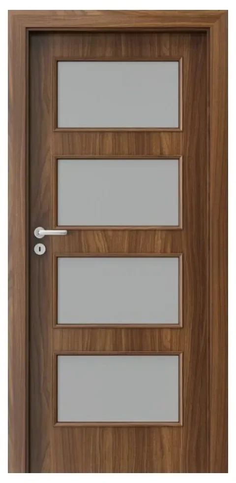 Usa Interior din MDF Porta Laminate CPL Model 5.5 (Culoare: Wenge, Toc: Reglabil 30 cm, Maner: Patrat negru inchidere magnetica, Dimensiune: 60 cm)