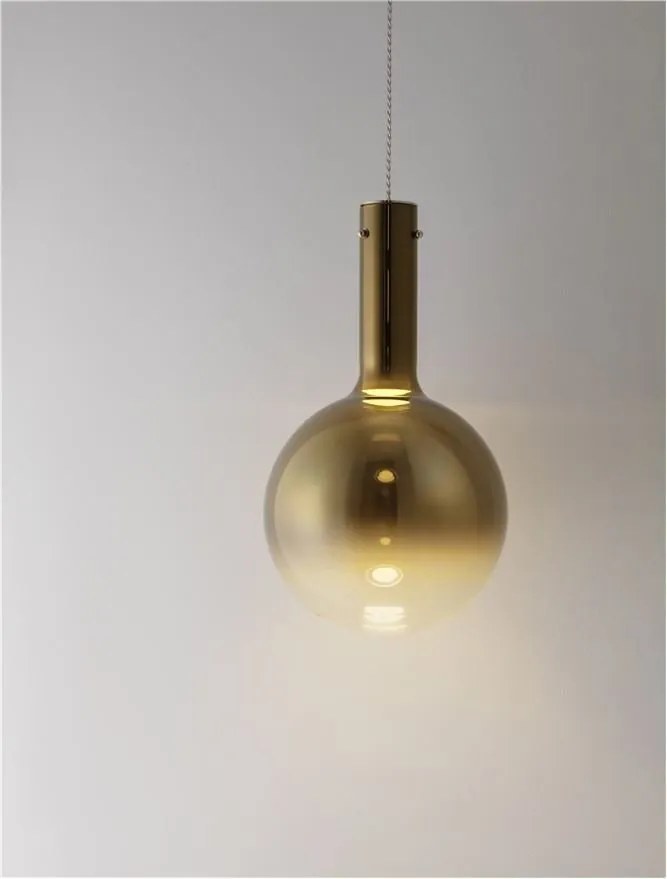 Pendul, Lustra design modern Entero auriu