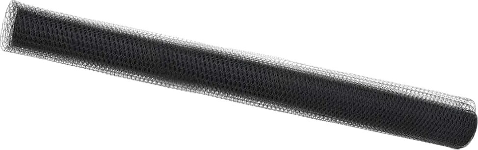 vidaXL Gard hexagonal Gri 1,6 x 10 m PVC