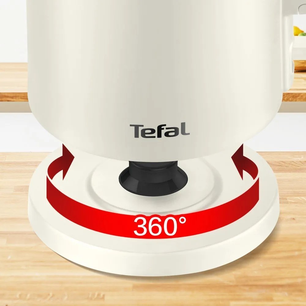 Ceainic electric crem 1,5 l Thermo Protect KO140AE0 – Tefal