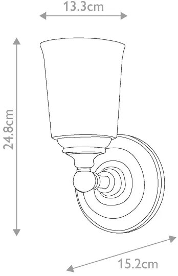Aplică LED pentru baie HUGOLAKE 1xG9/3W/230V IP44 Elstead FE-HUGOLAKE1BATH