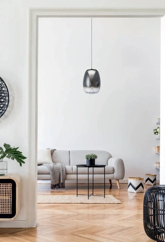 Lustra/Pendul LED design decorativ modern PAMELA 27 fumuriu