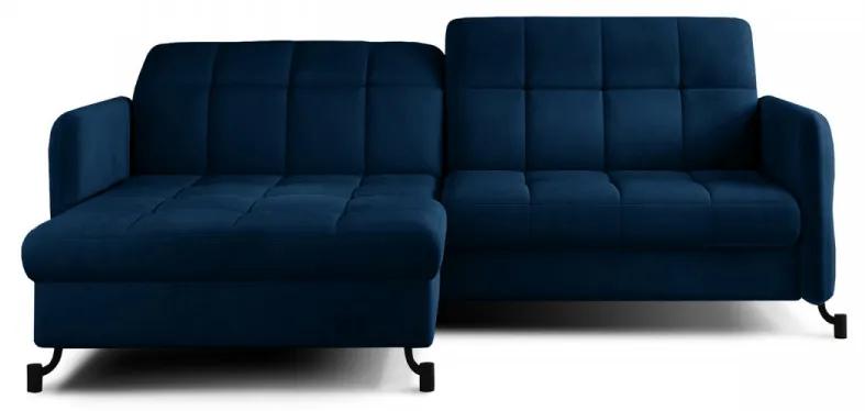 Canapea extensibila cu spatiu pentru depozitare, 225x105x160 cm, Lorelle L02, Eltap (Culoare: Maro inchis / Matt Velvet 29)