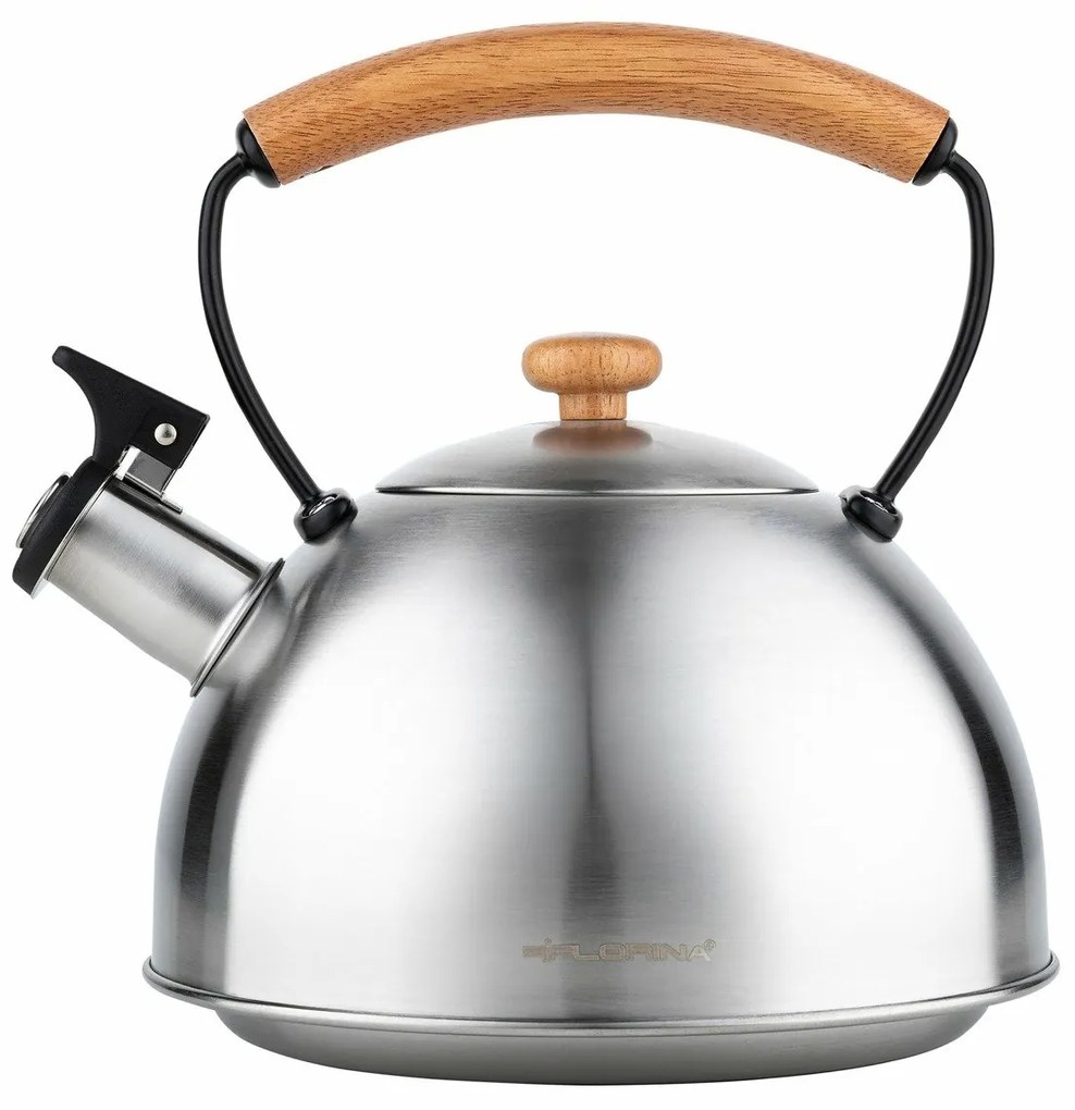 Ceainic Florina Natura Line din inox 2,3 l, argintiu