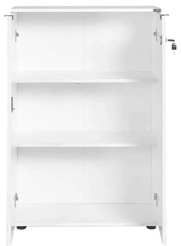 Biblioteca Adore Rio, 2 usi cu cheie, 3 rafturi, 72 x 109 x 34 cm