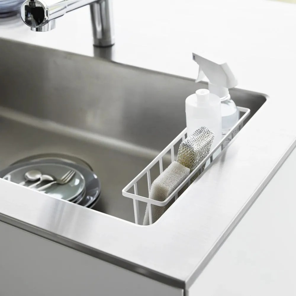 Suport pentru accesorii de spălat alb autoadeziv din metal Film Hook – YAMAZAKI