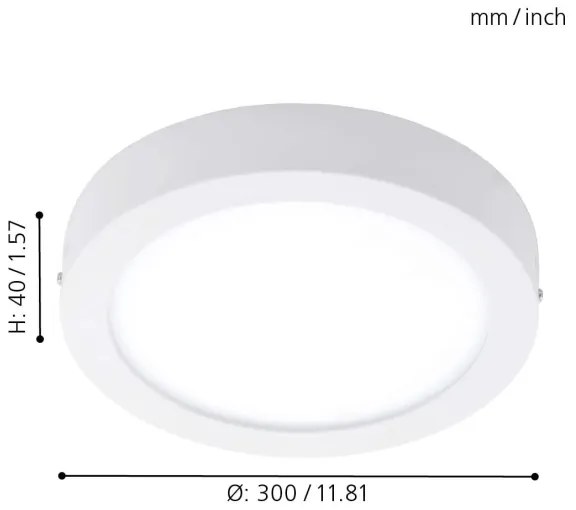 Eglo - Plafonieră LED RGBW compatibilă cu dimmer FUEVA-C LED/21W/230V
