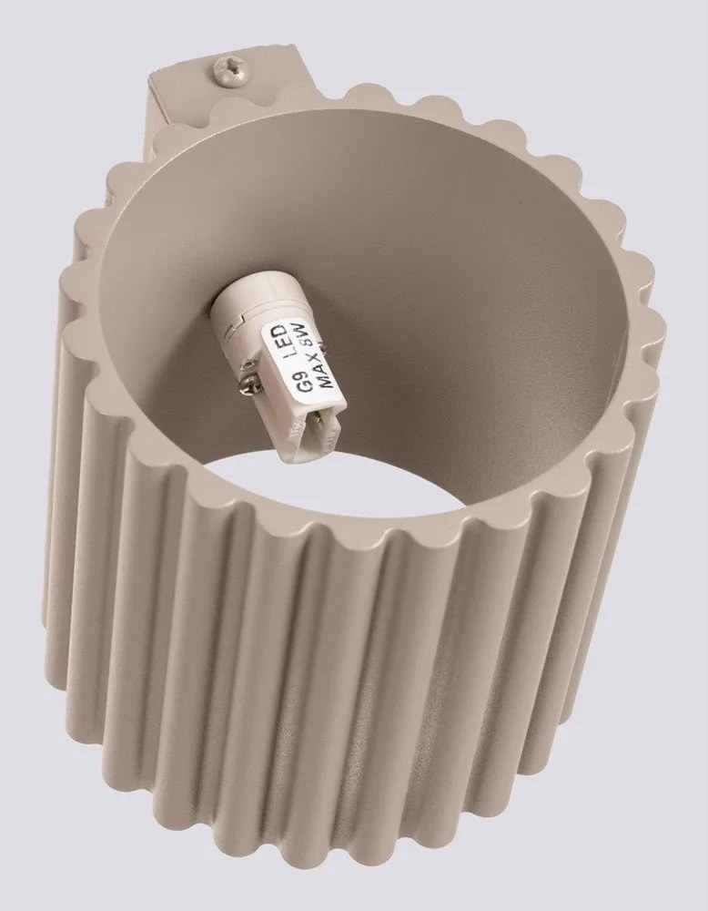 Aplică de perete taupe ø 10 cm Zora – Sollux