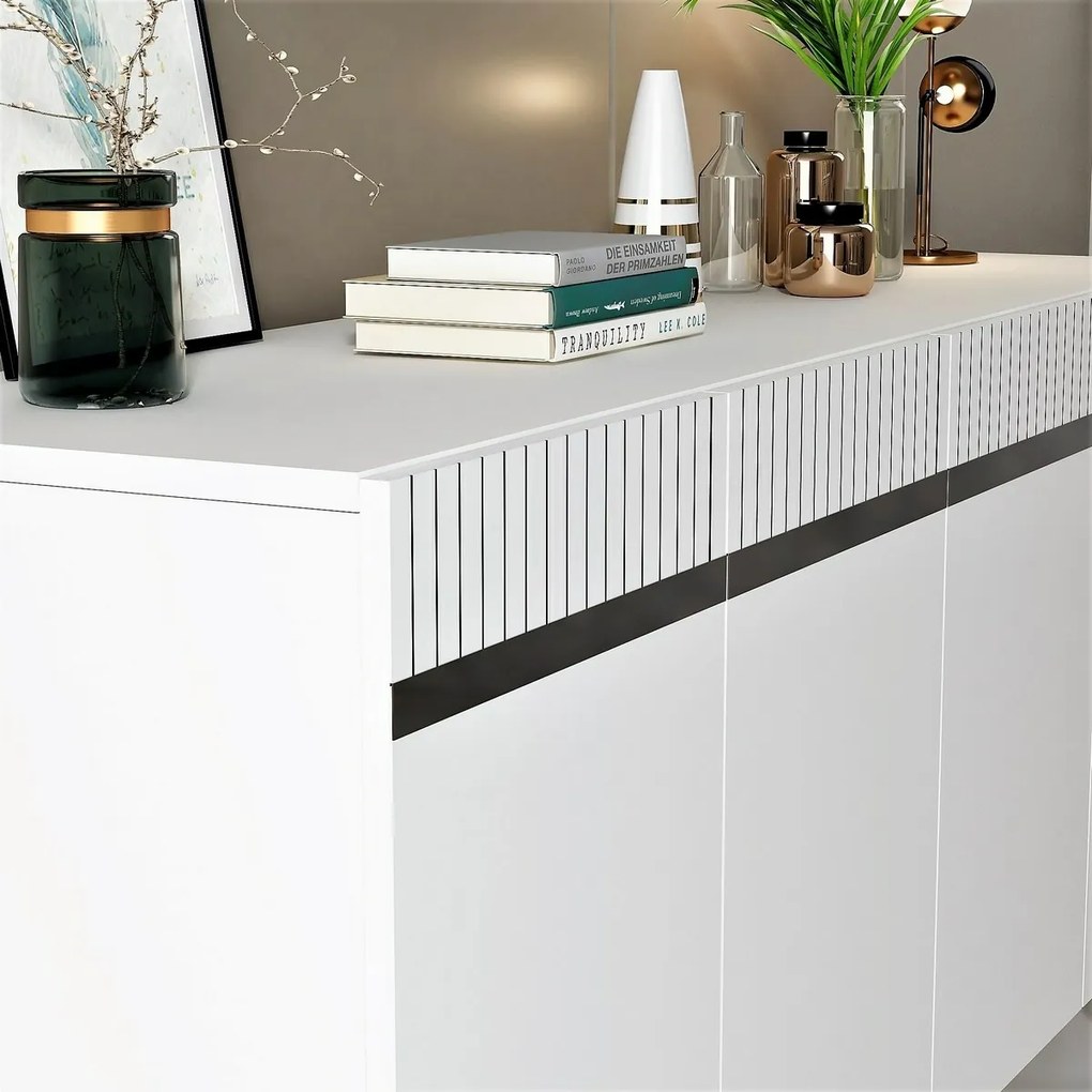 Dulap Defne  White and Silver