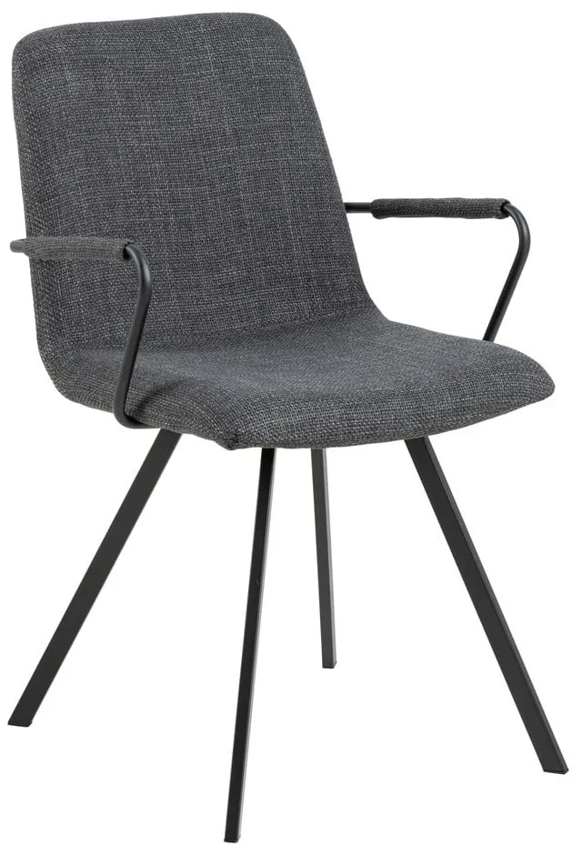 Scaune de dining gri-închis 2 buc. Selina – Actona