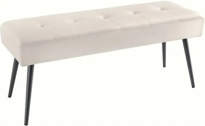 Bancheta tapitata design modern Boutique 100cm, sampanie