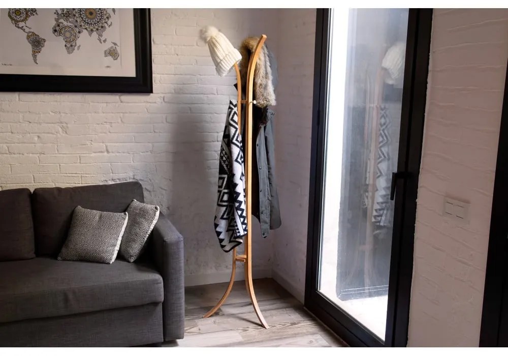 Cuier din bambus Compactor Coat &amp; Hat Bamboo