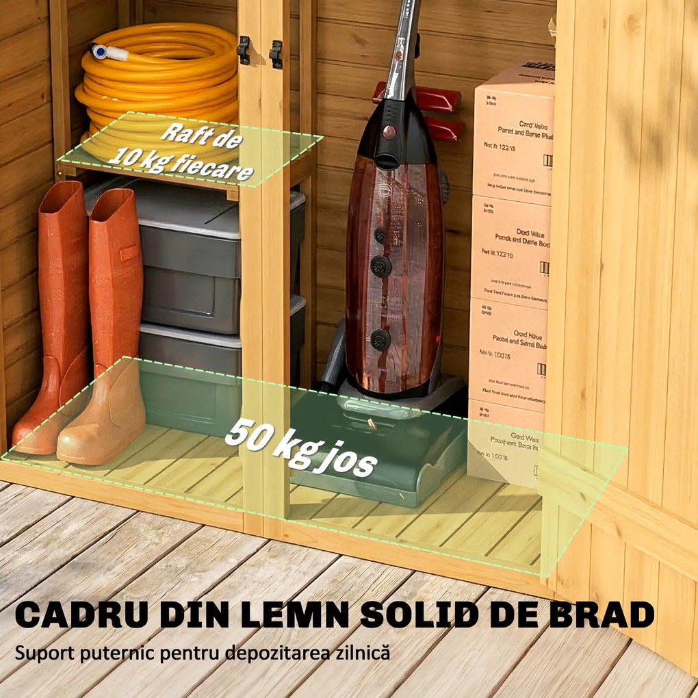 Outsunny căsuță dulap cămară dulapior magazie box | Aosom Romania