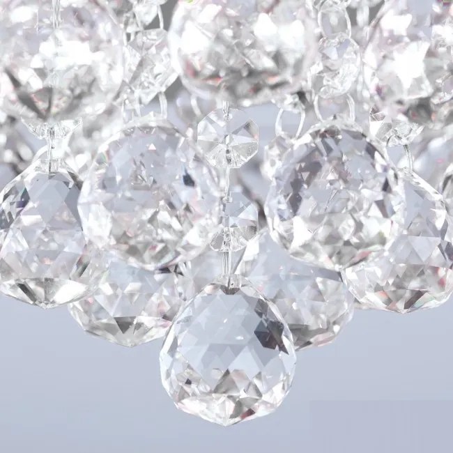 Plafoniera eleganta cristal K9 diam. 38cm Gloria DLU 2378/4/38 chrom OR