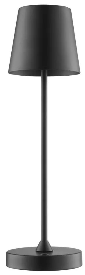 Brilliant - Lampă de masă LED tactilă, reîncărcabilă și reglabilă ELORA LED/2,5W/5V 2700K IP44, negru