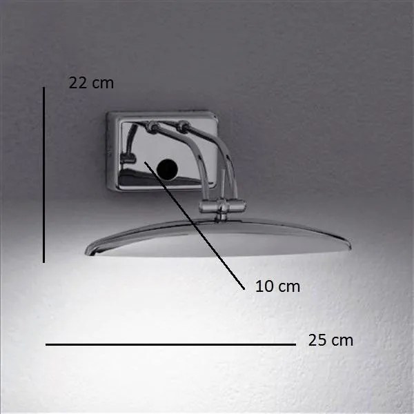 Aplica de perete tablou, oglinda de baie MIRROR-20 AP2 CROMO 017334