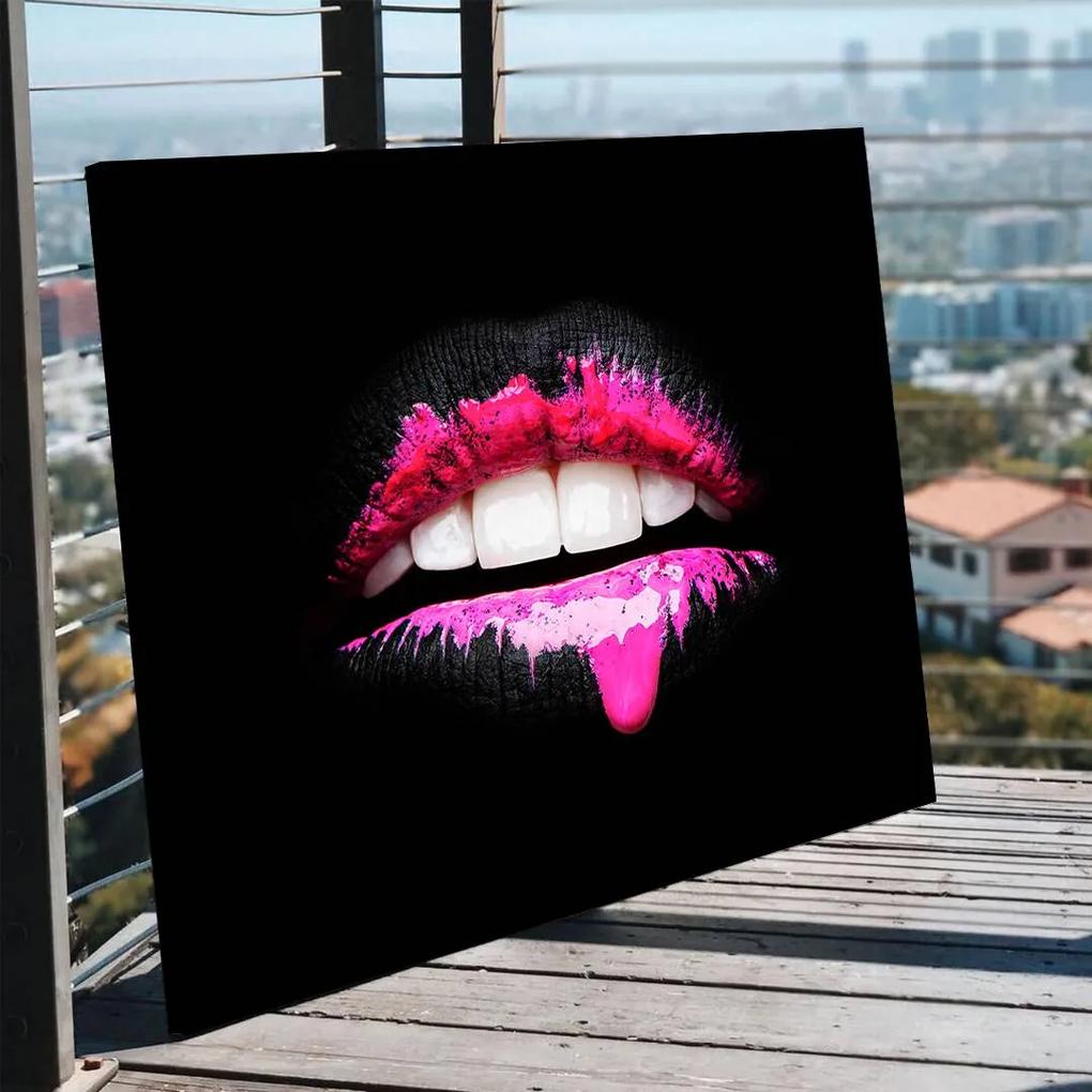 Black and Pink Lips