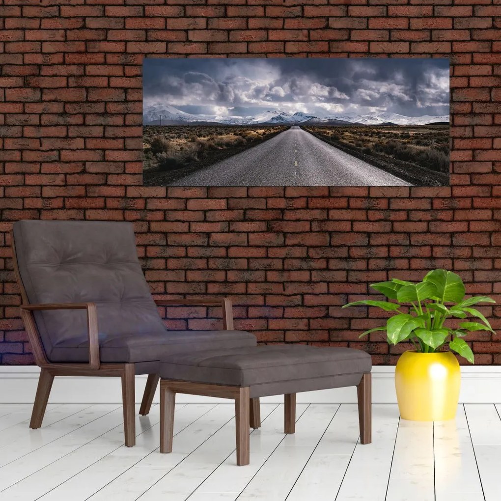 Tablou drumului în deșert (120x50 cm)