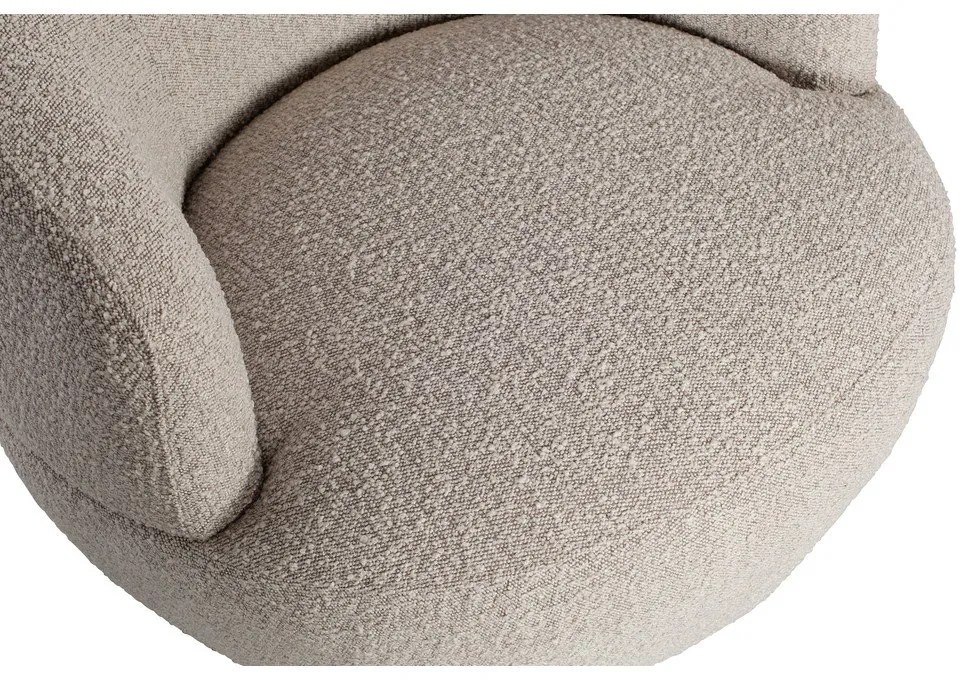 Fotoliu gri deschis pivotant Wolly – WOOOD