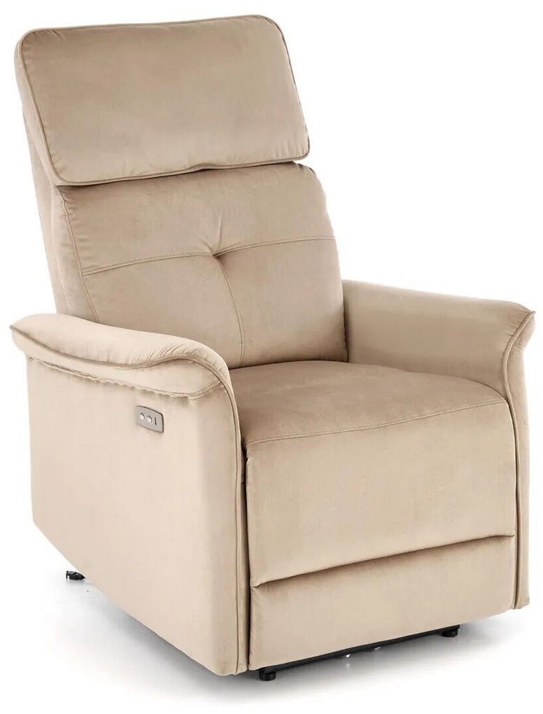 Fotoliu recliner Houston 154382x80x90cm, 39 kg, Beige, Tapiterie