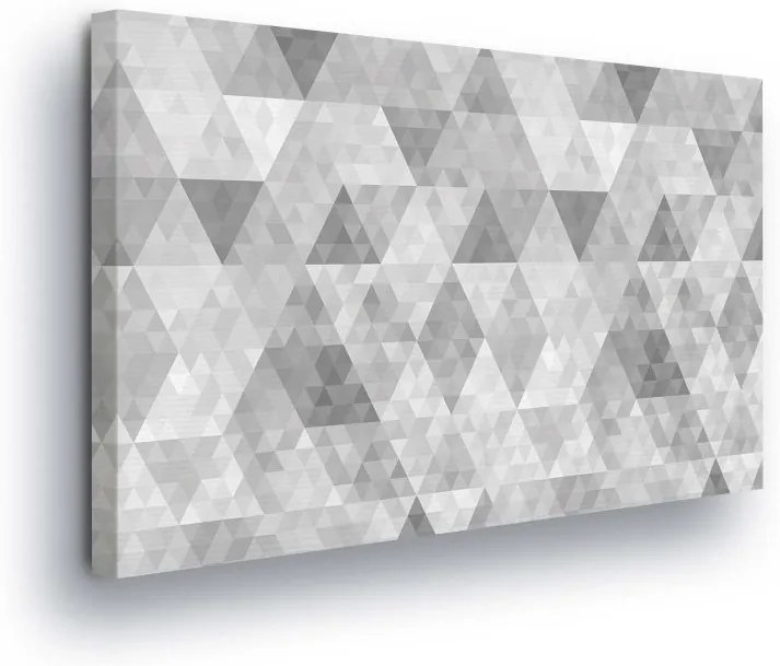 GLIX Tablou - Pattern with gray diamonds 60x40 cm