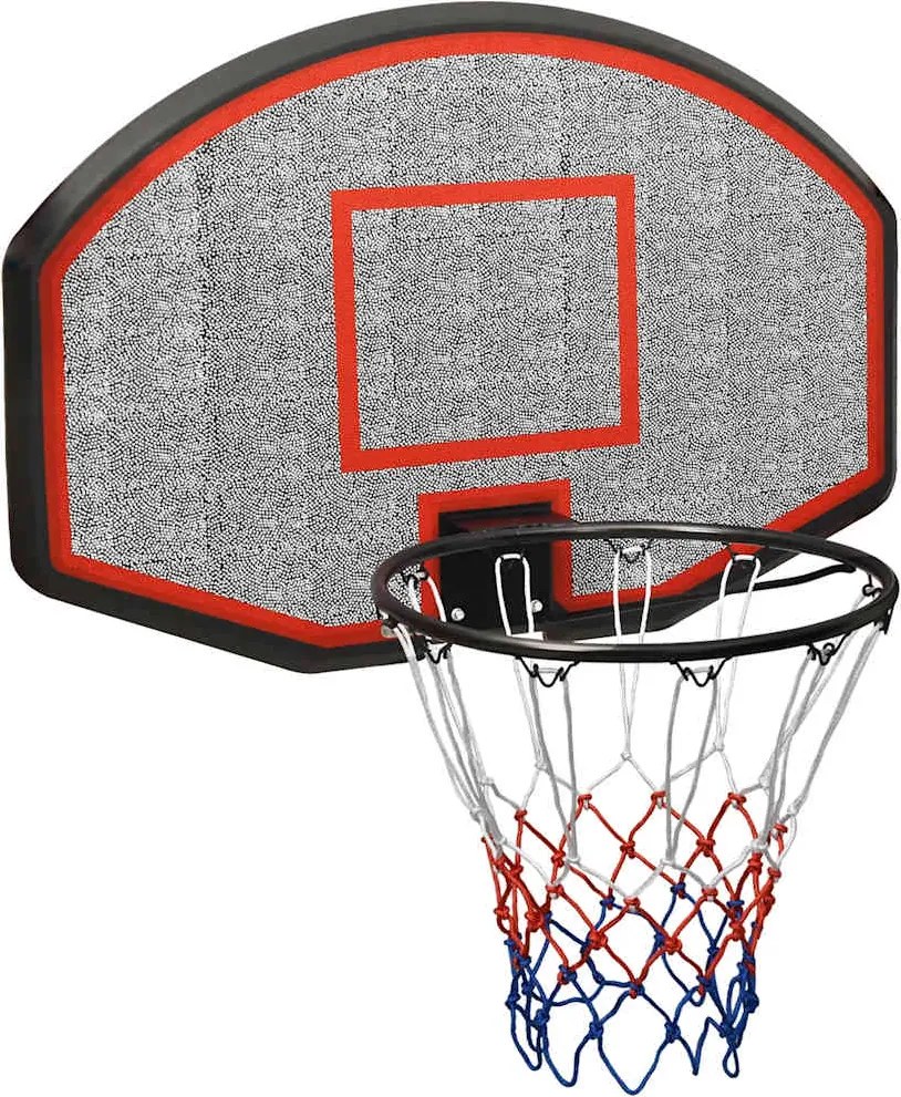 vidaXL Panou de baschet, negru, 90x60x2 cm, polietilenă