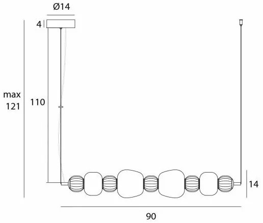 Lustra suspendata LED Modern 32W