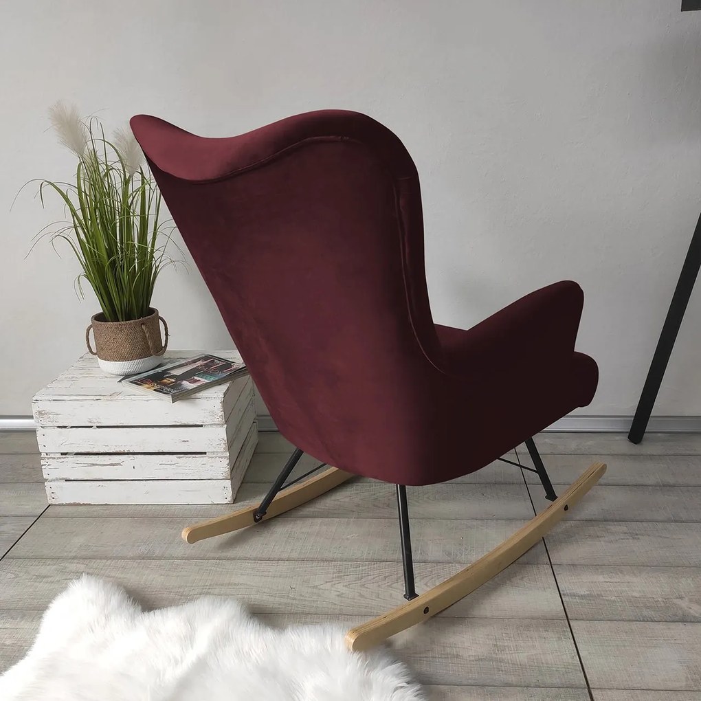 Fotoliu balansoar în stil scandinav Aria (Magic Velvet 2202). 1059402