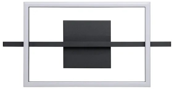 Plafonieră LED dimabilă Eglo 901115 AMANDOLO LED/17W/230V negru + telecomandă