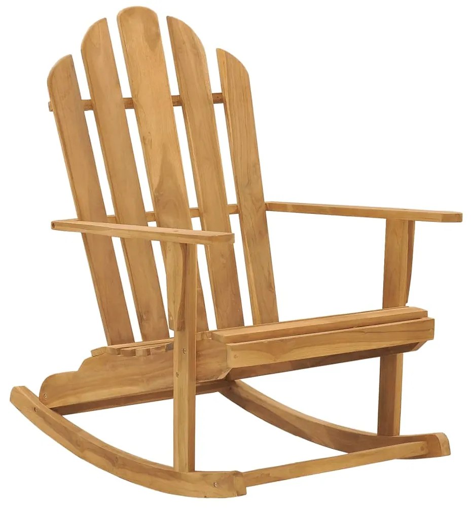 Scaun balansoar Adirondack, lemn masiv de tec 1