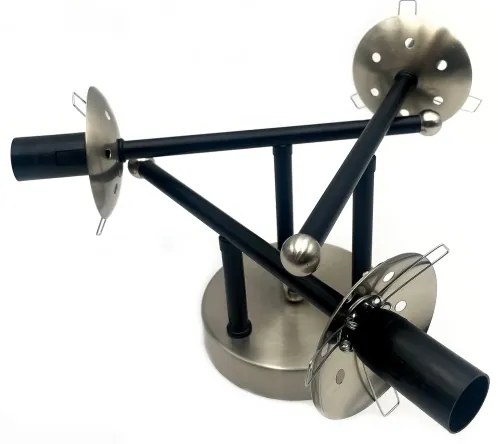 Lustră aplicată MALENA 3xE14/5W/230V negru/gri