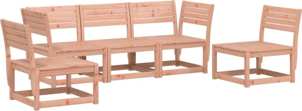 vidaXL Set mobilier de grădină cu perne, 5 piese, lemn masiv douglas